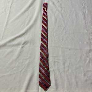 Holland & Sherry London 1836 Red and Multi-Color Striped Necktie